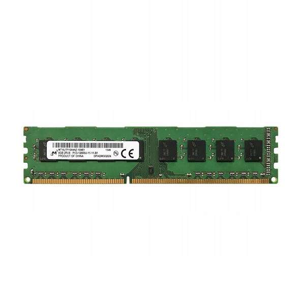 رم دسکتاپ DDR3 تک کاناله 1600 مگاهرتز CL11 میکرون مدل PC3-12800 ظرفیت 8 گیگابایت