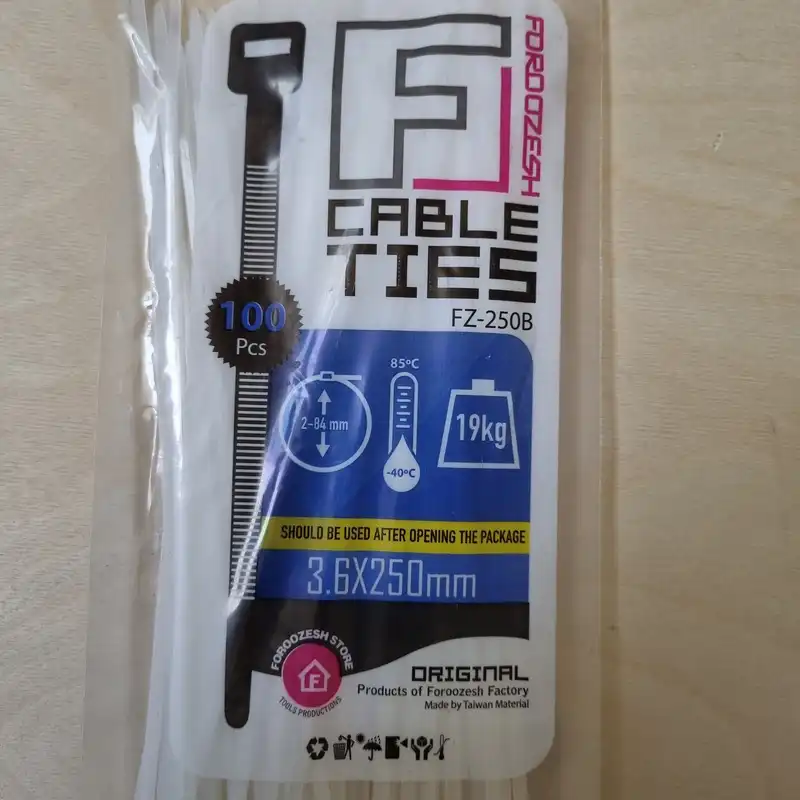 بست کمربندی فروزش مدل F25 بسته 200 عددی