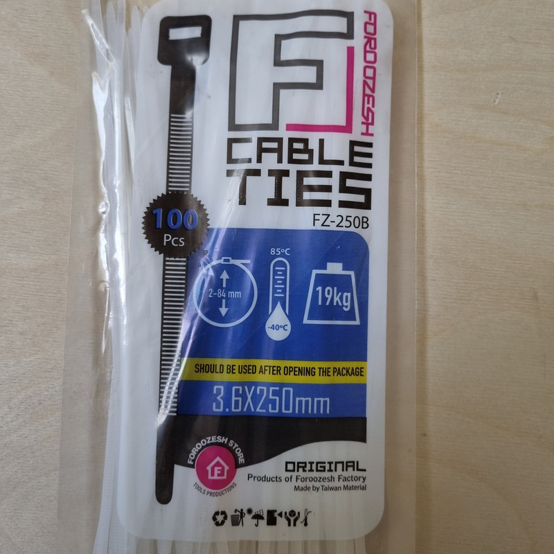 بست کمربندی فروزش مدل F25 بسته 300 عددی