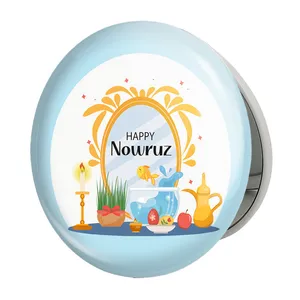 آینه جیبی خندالو طرح نوروز مدل تاشو کد 24612 