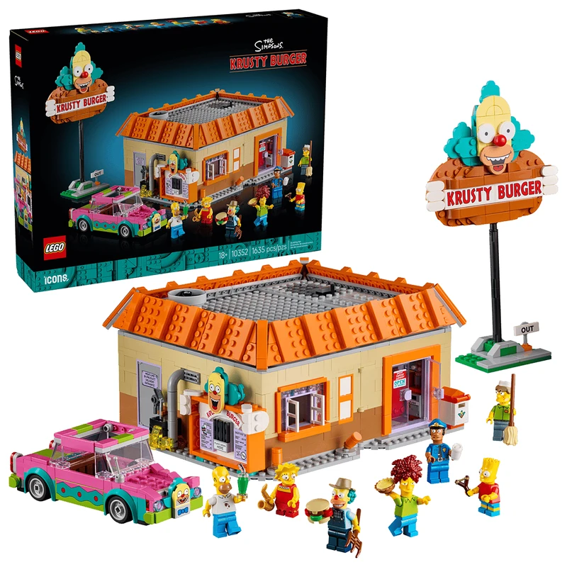 لگو 1635 تکه سری Icons مدل The Simpsons: Krusty Burger کد 10352