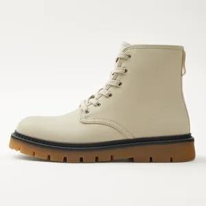 نیم بوت مردانه زارا مدل WHITE LACED BOOTS 2011720002