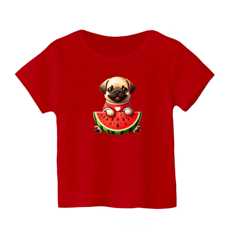 تی شرت آستین کوتاه بچگانه مدل سگ یلدایی کد 4