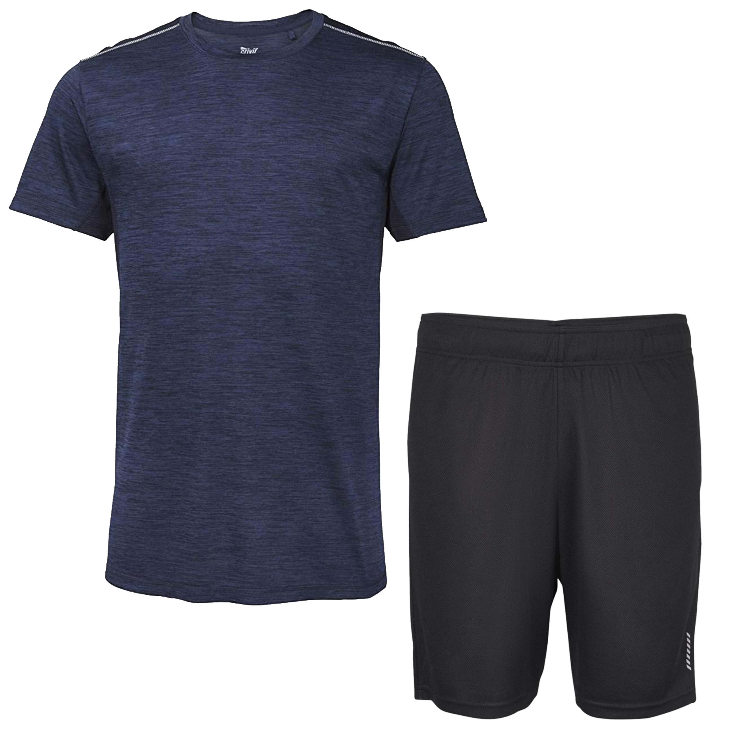 ست تی شرت و شلوارک ورزشی مردانه کرویت مدل BK5487