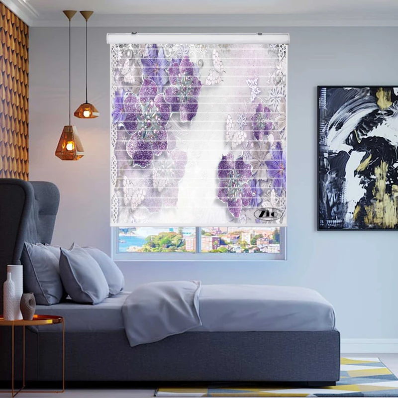 پرده زبرا زیو مدل 3D1042 سایز 150x150 سانتی متر