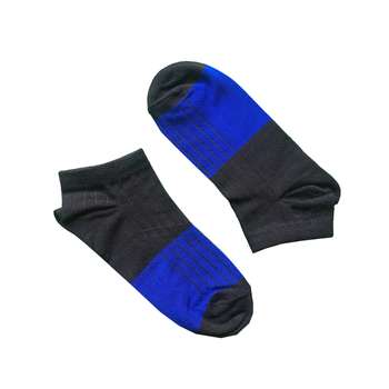 جوراب مردانه مدل مچی کبریتی کد BI1 رنگ آبی