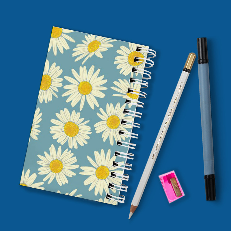 دفترچه یادداشت مدل to do list طرح گل بابونه کد 2824527