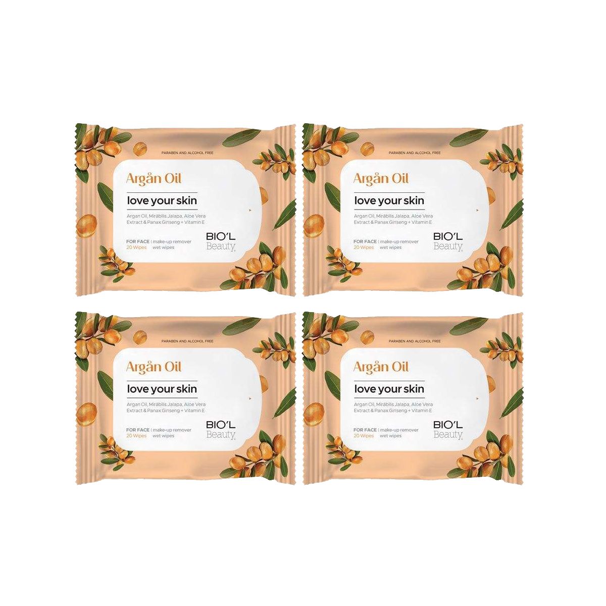دستمال مرطوب بیول مدل Argan Oil مجموعه 4 عددی -  - 1