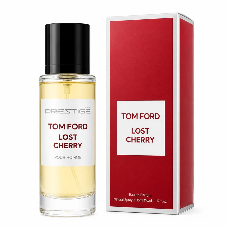 عطر جیبی نیو پرستیژ کالر مدل Tom Ford Lost Cherry با رایحه ترش و چوبی حجم 35 میلی‌لیتر