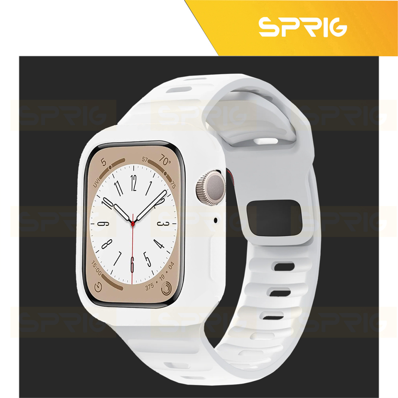 بند اسپریگ مدل Spig Protection مناسب برای اپل واچ Ultra / Ultra 2 49mm به همراه کاور