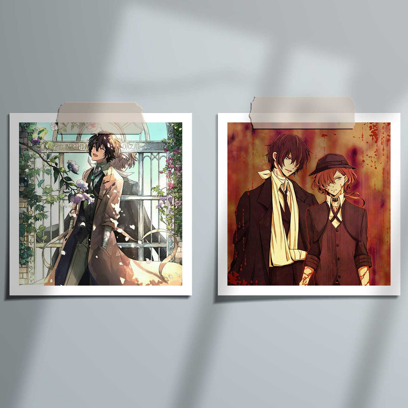 دفتر مشق باژیکان طرح انیمه سگ های ولگرد بانگو کد 20215774 به همراه فتوکارت مجموعه 24 عددی