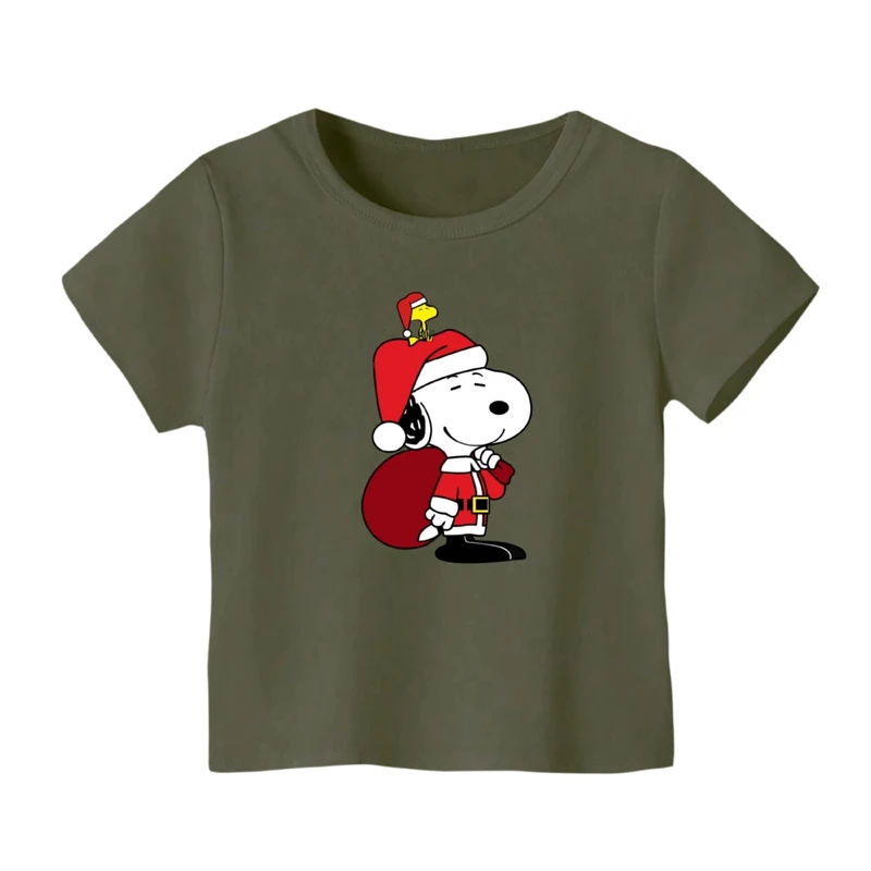تی شرت آستین کوتاه بچگانه مدل اسنوپی کریسمس کد 8