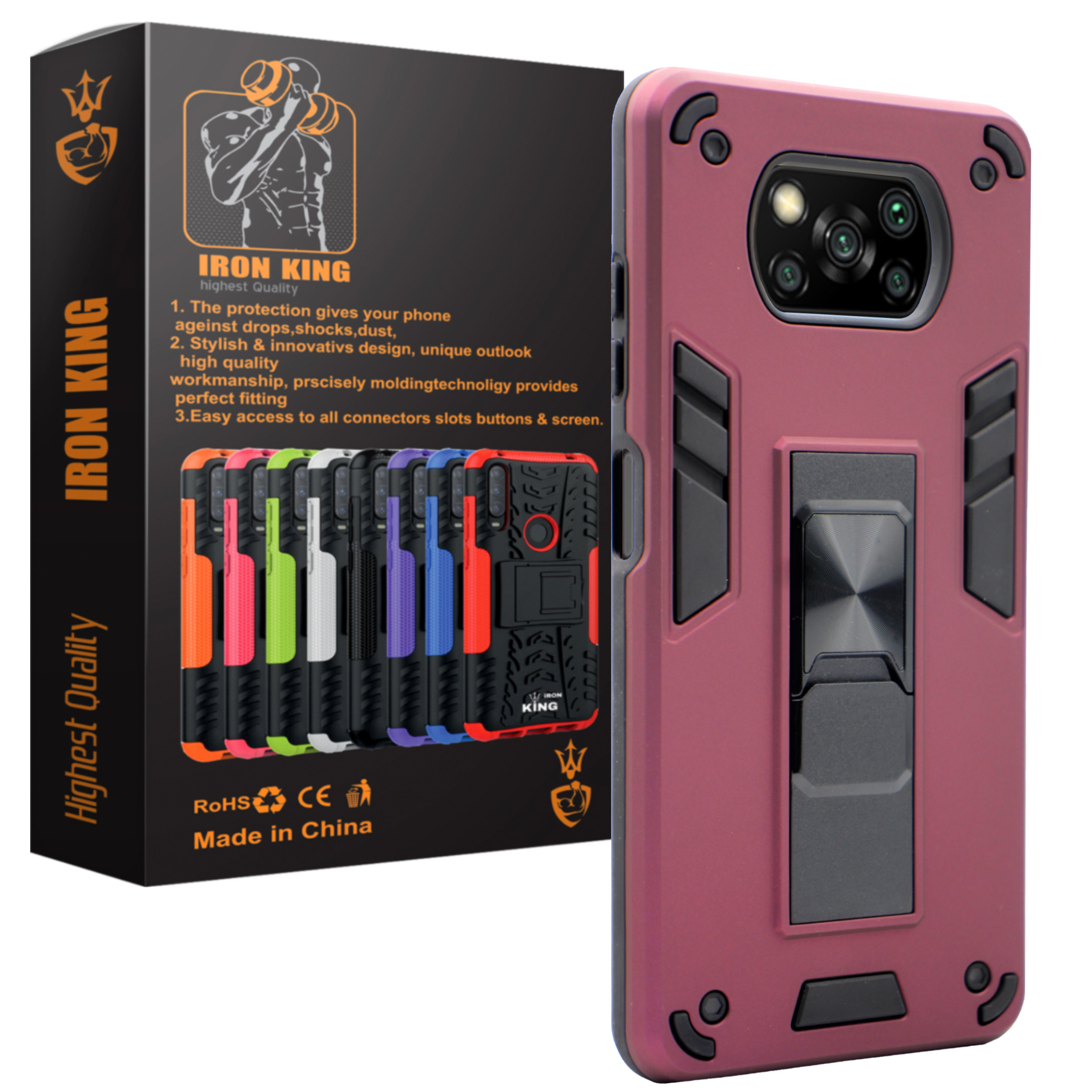 کاور آیرون کینگ مدل DAP21 مناسب برای گوشی موبایل شیائومی POCO X3 / POCO X3 NFC/ POCO X3 PRO