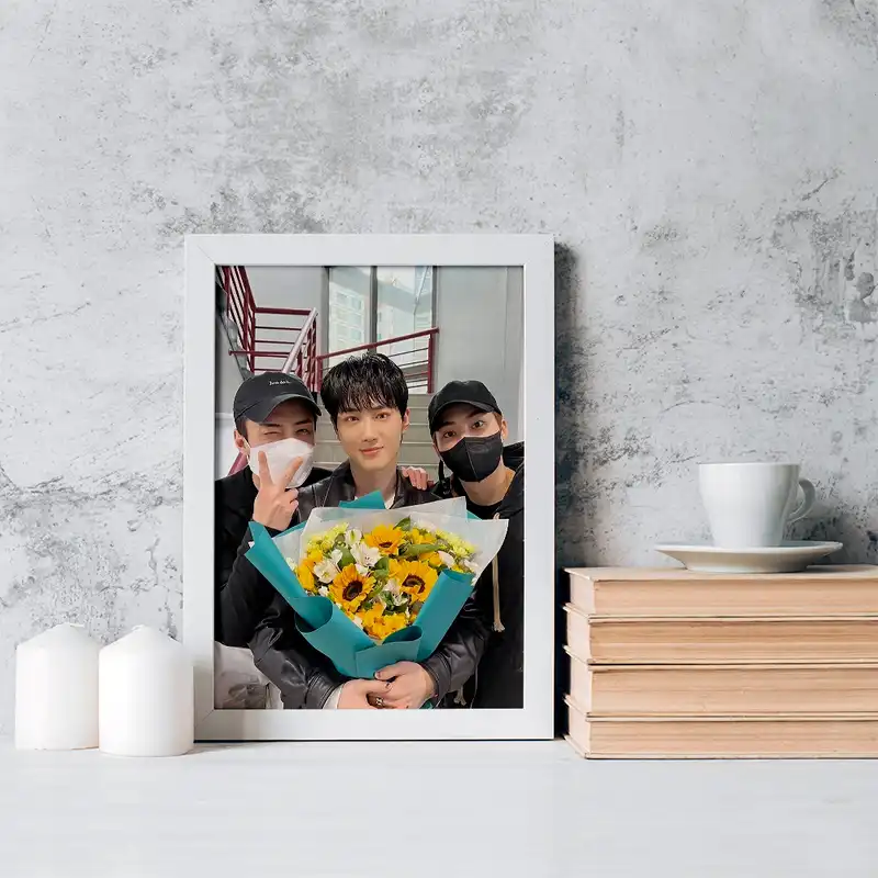 تابلو خندالو مدل سهون و سهو و شیومین گروه اکسو EXO کد 16809