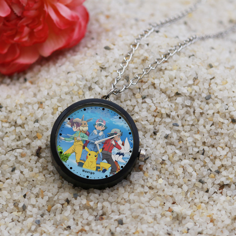 ساعت گردنبندی عقربه ای ناکسیگو مدل Pokémon کد NF13448 ساعت گردنبندی عقربه ای ناکسیگو مدل Pokémon کد NF13448