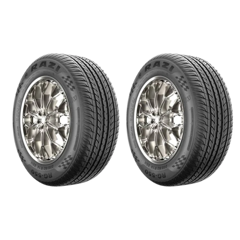 لاستیک خودرو رازی تایر مدل RG550 سایز 205/55/16 تولید سال 2025 - 2 حلقه