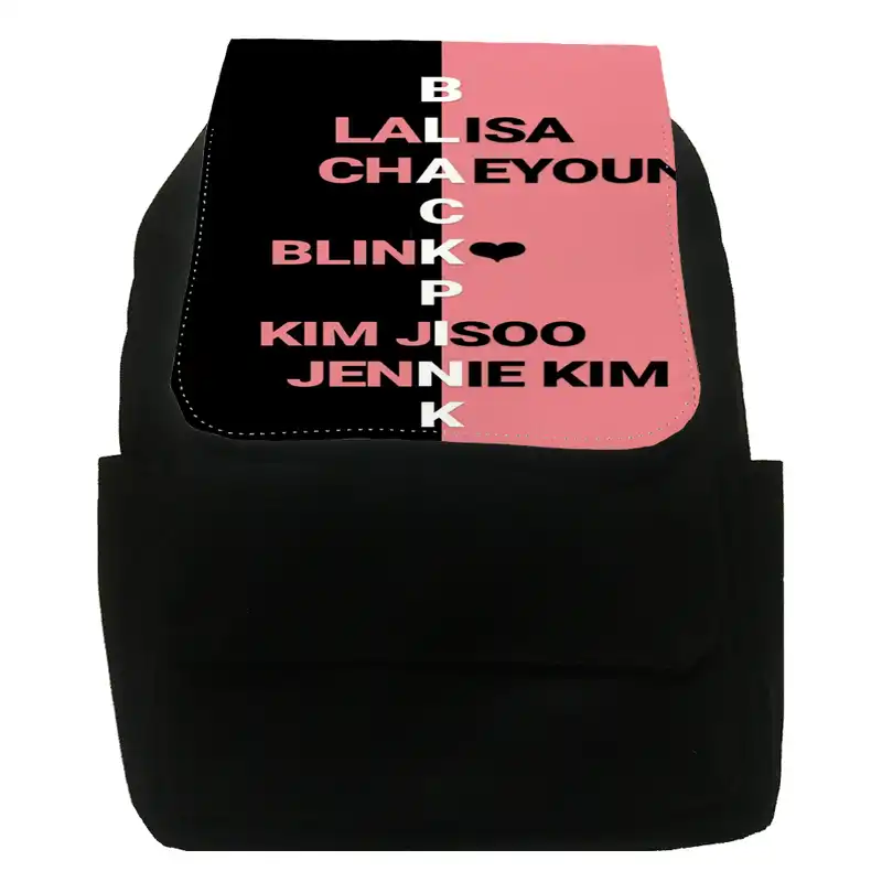 کوله پشتی طرح بلک پینک کد pp100