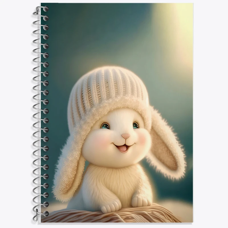 دفتر نت موسیقی 50 برگ خندالو طرح خرگوش بامزه کد F5736