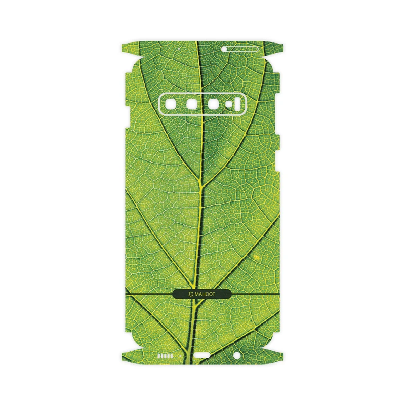 برچسب پوششی ماهوت مدل Leaf-Texture-FullSkin مناسب برای گوشی موبایل سامسونگ Galaxy S10