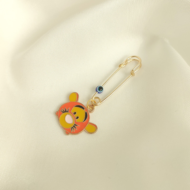 سنجاق سینه دخترانه لیمونار گالری مدل ببر بامزه سنجاق سینه دخترانه لیمونار گالری مدل ببر بامزه