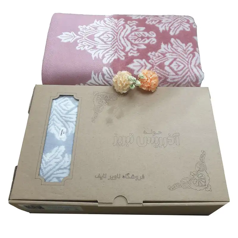 حوله حمام آذرریس تبریز مدل Ayda سایز 160x100 سانتی متر