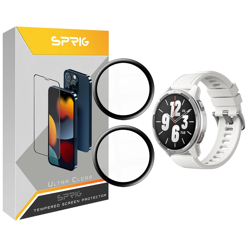 محافظ صفحه نمایش نانو اسپریگ مدل SPG مناسب برای ساعت هوشمند شیائومی Watch S1 Active بسته دو عددی