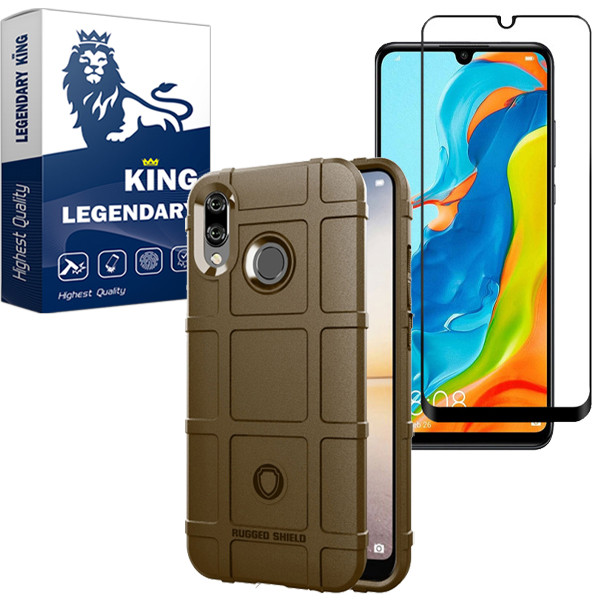 کاور لجندری کینگ مدل G-No21 مناسب برای گوشی موبایل هوآوی Y7 Prime 2019 به همراه محافظ صفحه نمایش