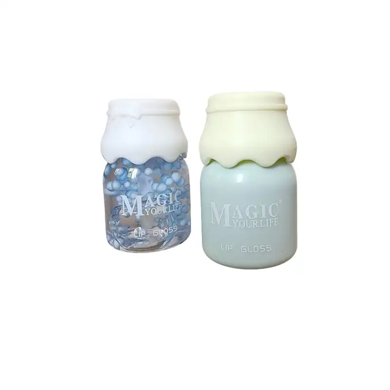 رژ لب مایع مجیک مدل شیشه شیر کد 412 به همراه برق لب مجیک