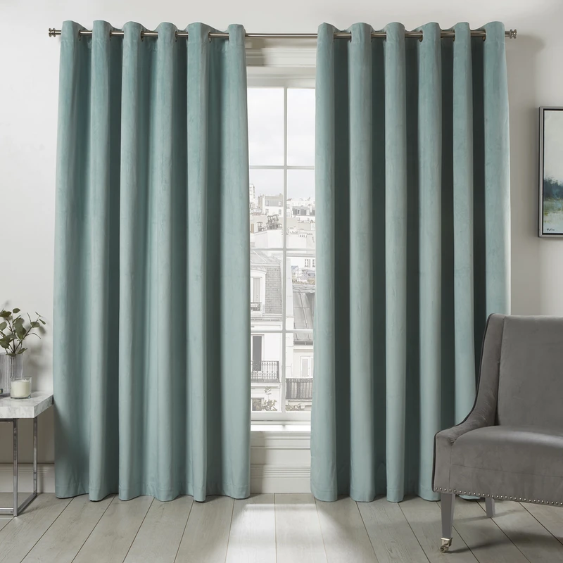 پرده نوین پرده خورشید مدل کتان ملانژ کد NR117 سایز 280‌x140 سانتی متر