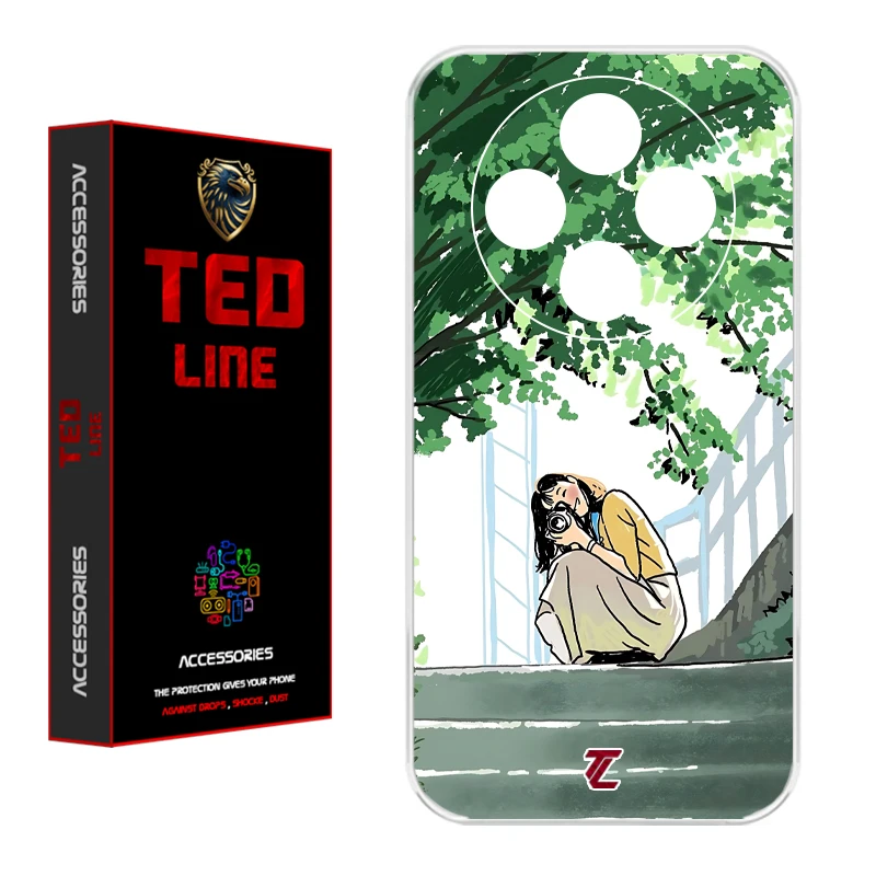 کاور تدلاین طرح دختر عکاس کد 1206 مناسب برای گوشی موبایل شیائومی Redmi 14C / Poco C75