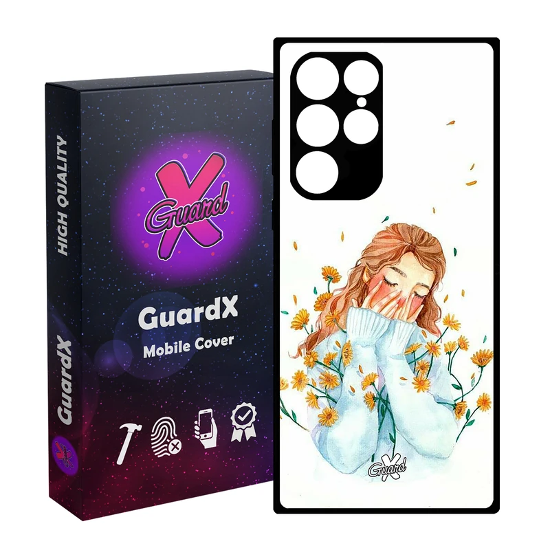 کاور گارد ایکس طرح Girl مدل Glass10315 مناسب برای گوشی موبایل سامسونگ Galaxy S23 Ultra