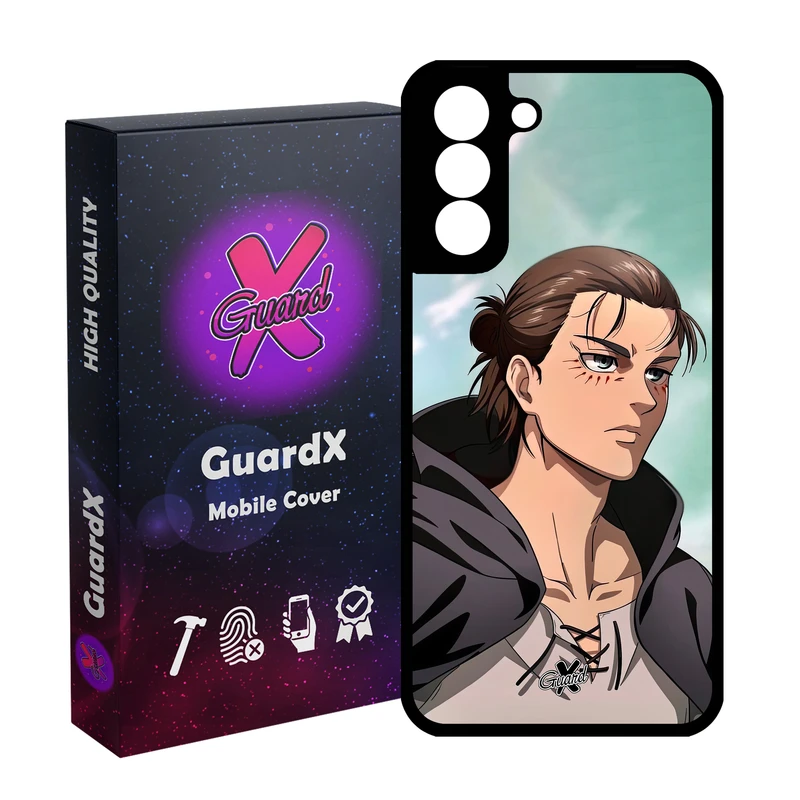 کاور گارد ایکس طرح Eren Yeager Anime مدل Glass10626 مناسب برای گوشی موبایل سامسونگ Galaxy S21 FE