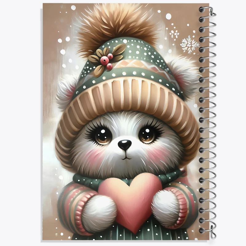 دفتر شطرنجی 50 برگ خندالو طرح خرس کیوت کد F7160