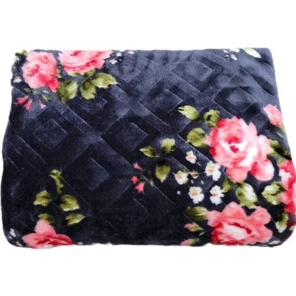 پتو 1 نفره شادیلون مدل روشا طرح برجسته لوزی سایز 140×220 سانتی متر
