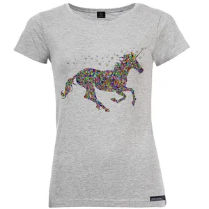 تی شرت آستین کوتاه زنانه 27 مدل  unicorn کد PH166