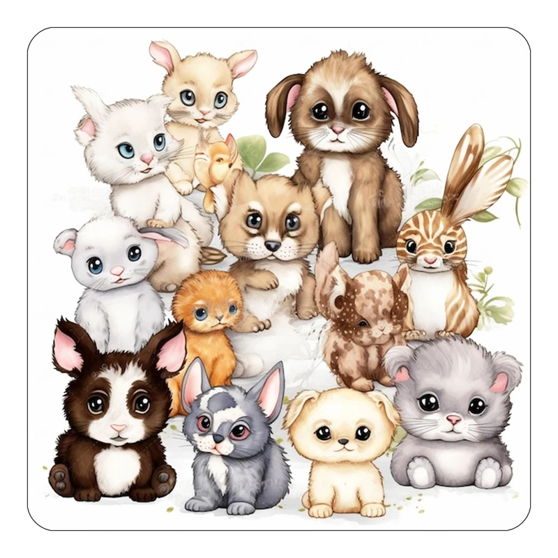 مگنت کاکتی طرح حیوانات کارتونی مدل mp28616