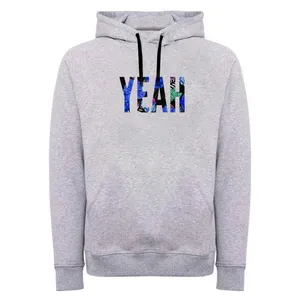 هودی مردانه مدل یس کد SH8 رنگ طوسی