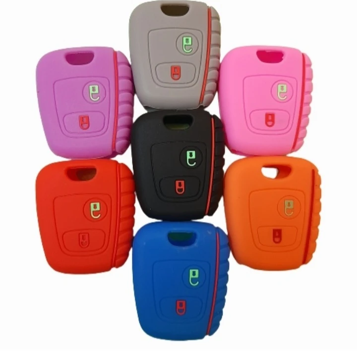کاور سوئیچ خودرو مدل سیلیکونی آجدار مناسب برای 207 بسته 6 عددی