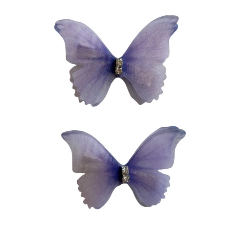 گیره مو زنانه مدل پروانه 8 مجموعه 2 عددی