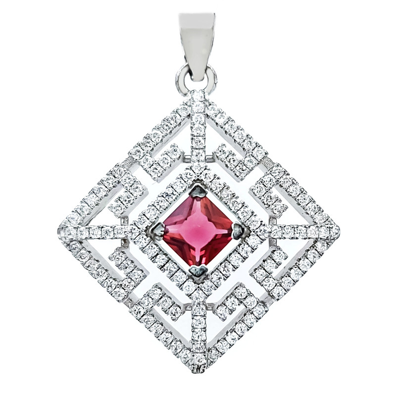 آویز گردنبند نقره زنانه مدل VM8682