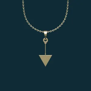 گردنبند طلا 18 عیار زنانه مدوپد مدل مثلث کد BB2-1-1016