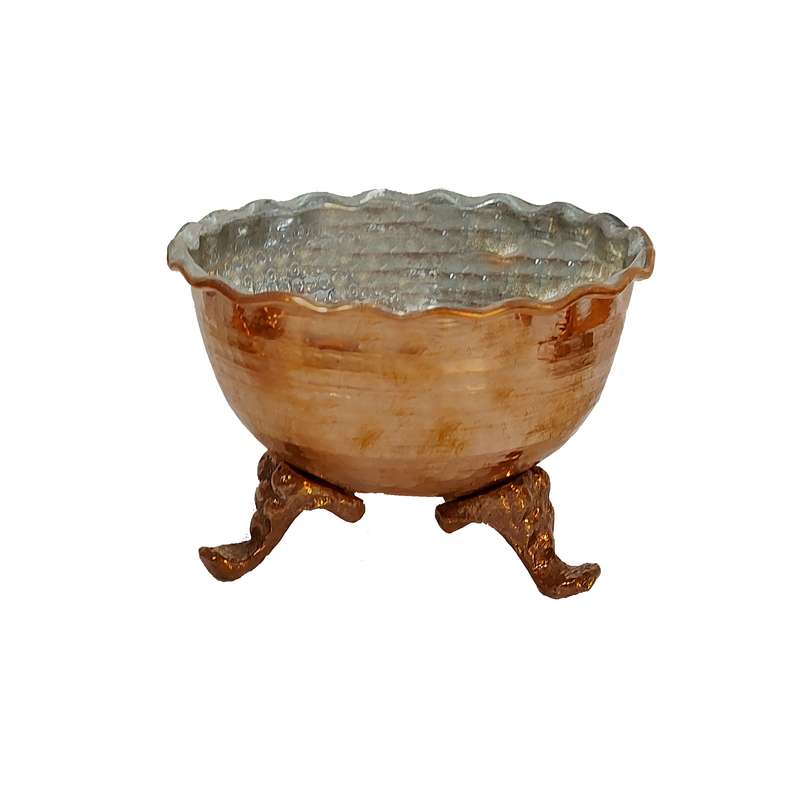 آجیل خوری مسی مدل چکش کاری کد 2147