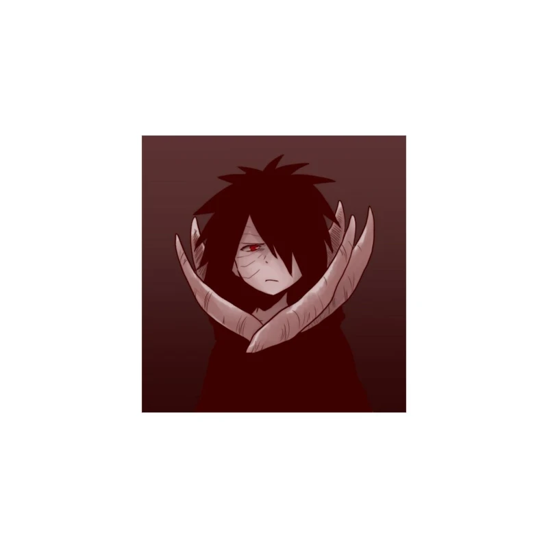 استیکر لپ تاپ و موبایل مدل انیمه طرح ناروتو مادارا اوچیها کد 6082