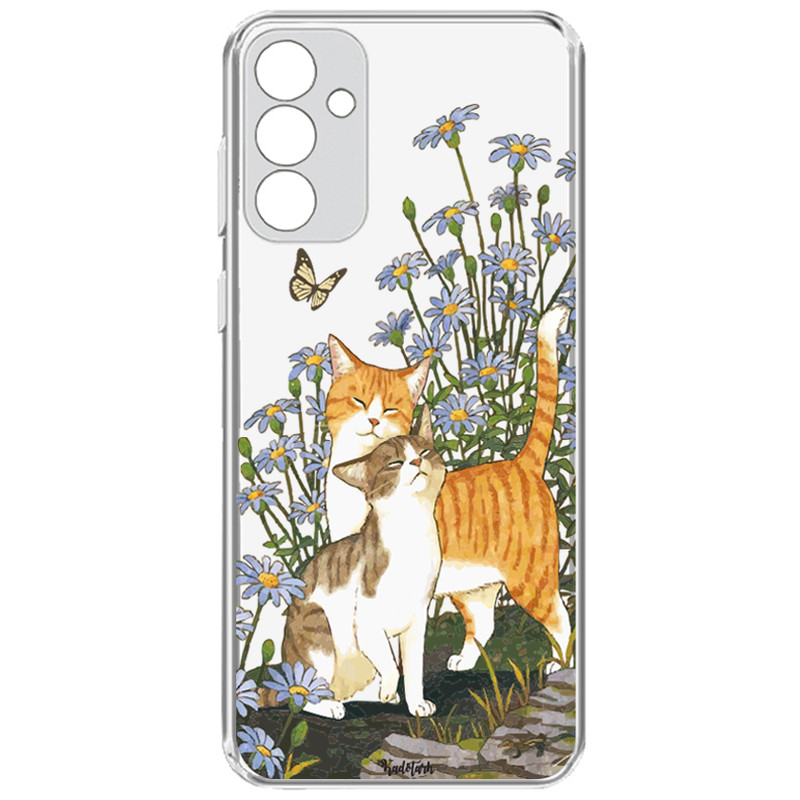 کاور طرح Cat & Butterfly مناسب برای گوشی موبایل سامسونگ Galaxy A24