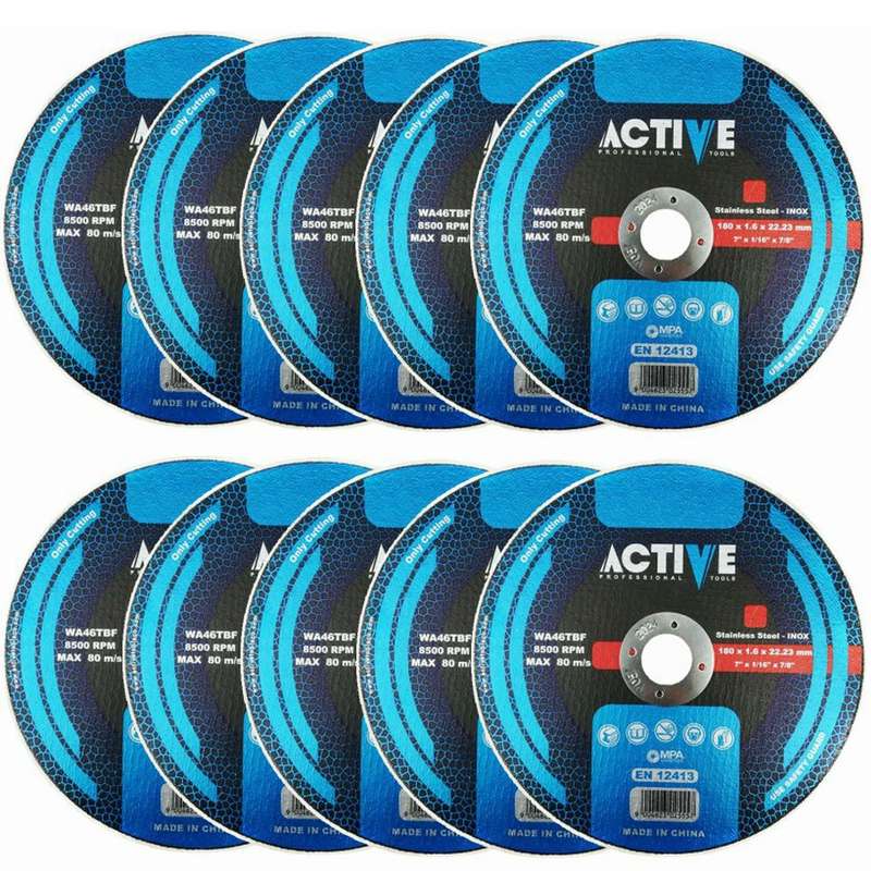 صفحه فرز استیل بر اکتیو تولز مدل 115X1 بسته 10 عددی