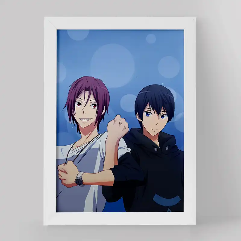 تابلو خندالو مدل هاروکا و رین انیمه فری کد 15607