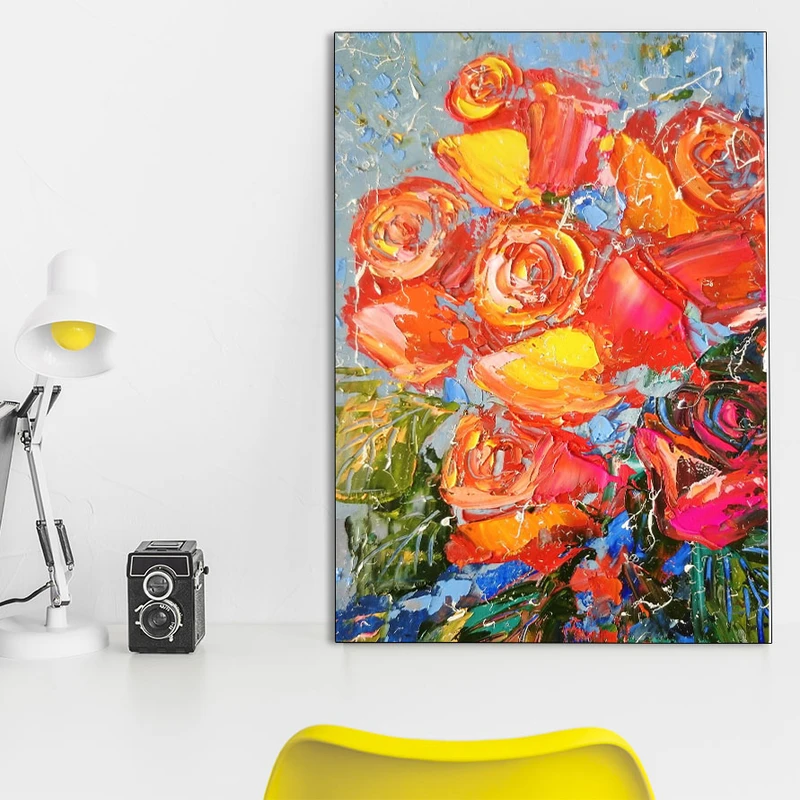 تابلو شاسی گالری استاربوی طرح گل مدل Art 71