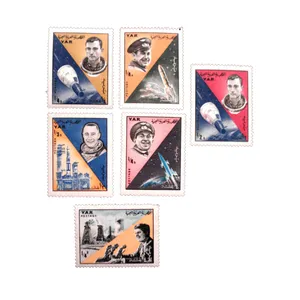 تمبر یادگاری مدل فضایی کد DS2184 مجموعه 6 عددی