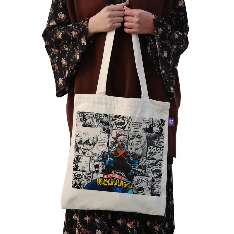 ساک خرید ترمه طراحان ایده مدل مای هیرو آکادمی کد strm0445 - L