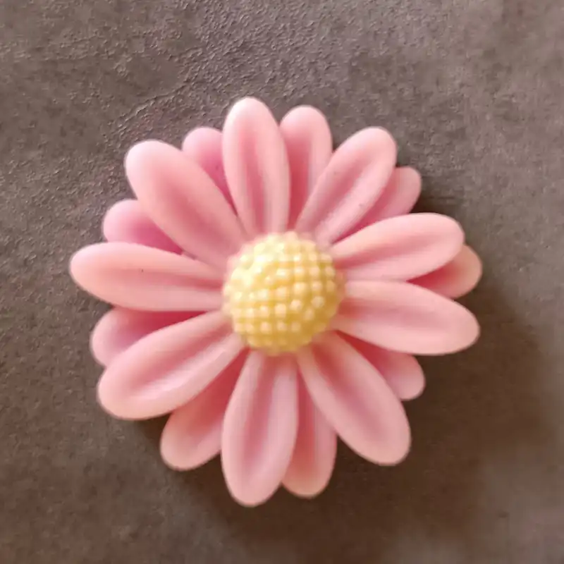 قالب شمع مدل سیلیکونی طرح گل بابونه مجموعه 3 عددی